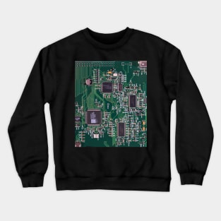 green circuit board Crewneck Sweatshirt